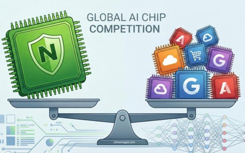 NVIDIA stimule ses ventes de puces d'IA tandis que Google, Amazon et d'autres investissent dans des processeurs sur mesure