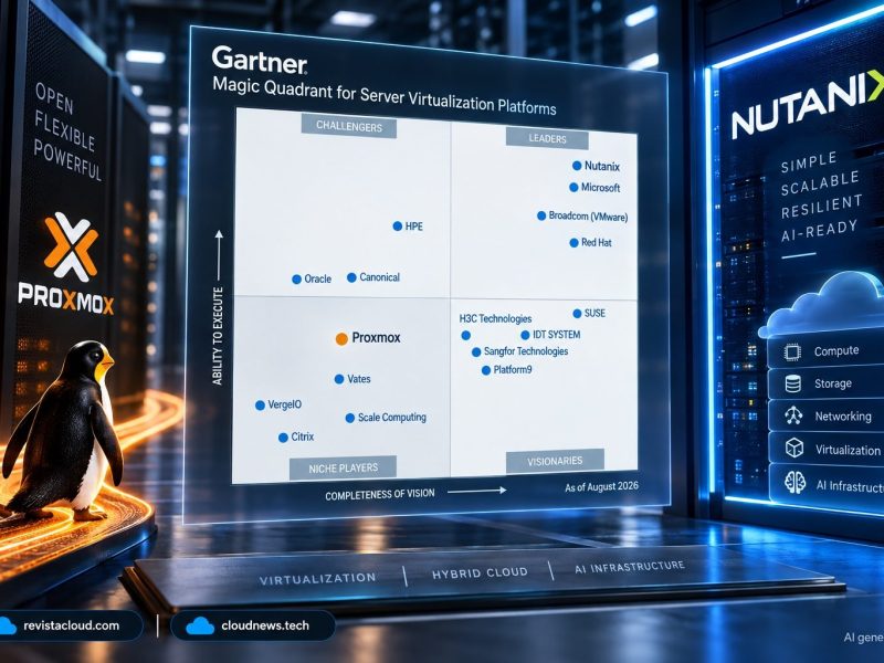 Nutanix en tête du nouveau classement de Gartner, mais Proxmox change la donne