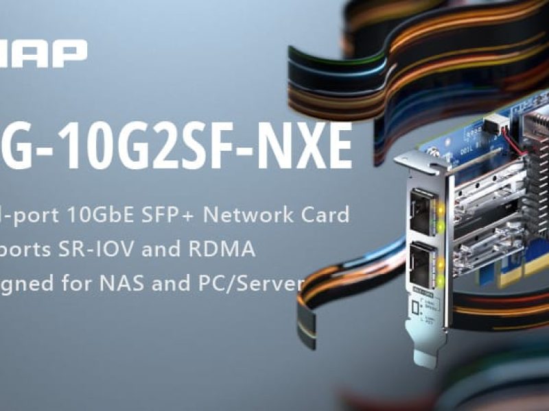 QNAP lance une nouvelle carte réseau 10GbE avec support SR-IOV et RDMA : haute performance pour NAS et virtualisation.