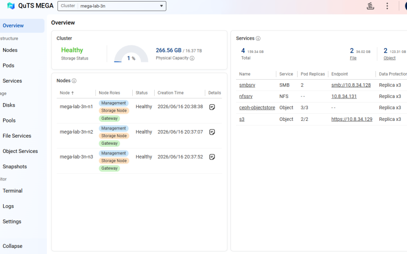 QNAP renforce son NAS distribué avec des snapshots et une récupération entre clusters
