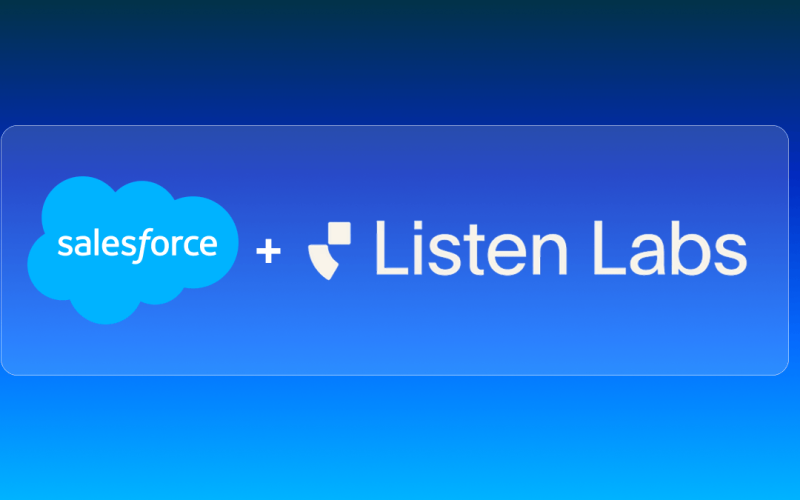 Salesforce achète Listen Labs pour transformer les conversations avec les clients en données pour l'IA