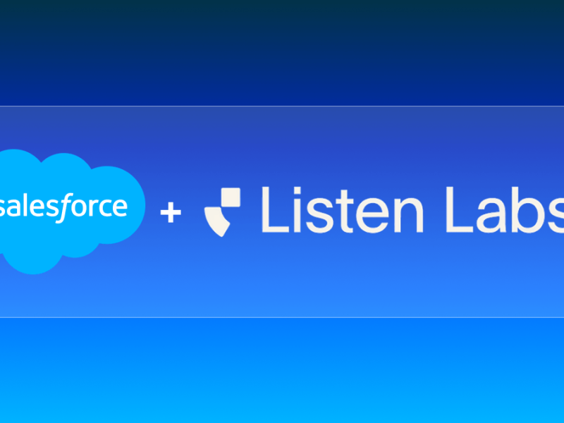 Salesforce achète Listen Labs pour transformer les conversations avec les clients en données pour l'IA